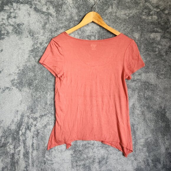 Mossimo Basic T-Shirt Top Tee Women Cross Strap Size XS Short Sleeve Soft Rustic - Picture 5 of 8